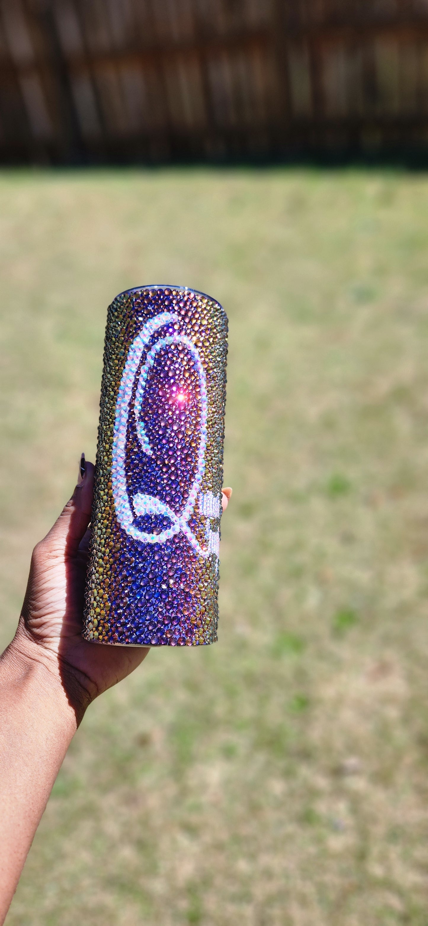 Custom 20oz Tumbler, Skinny Bling Tumbler, Tumbler