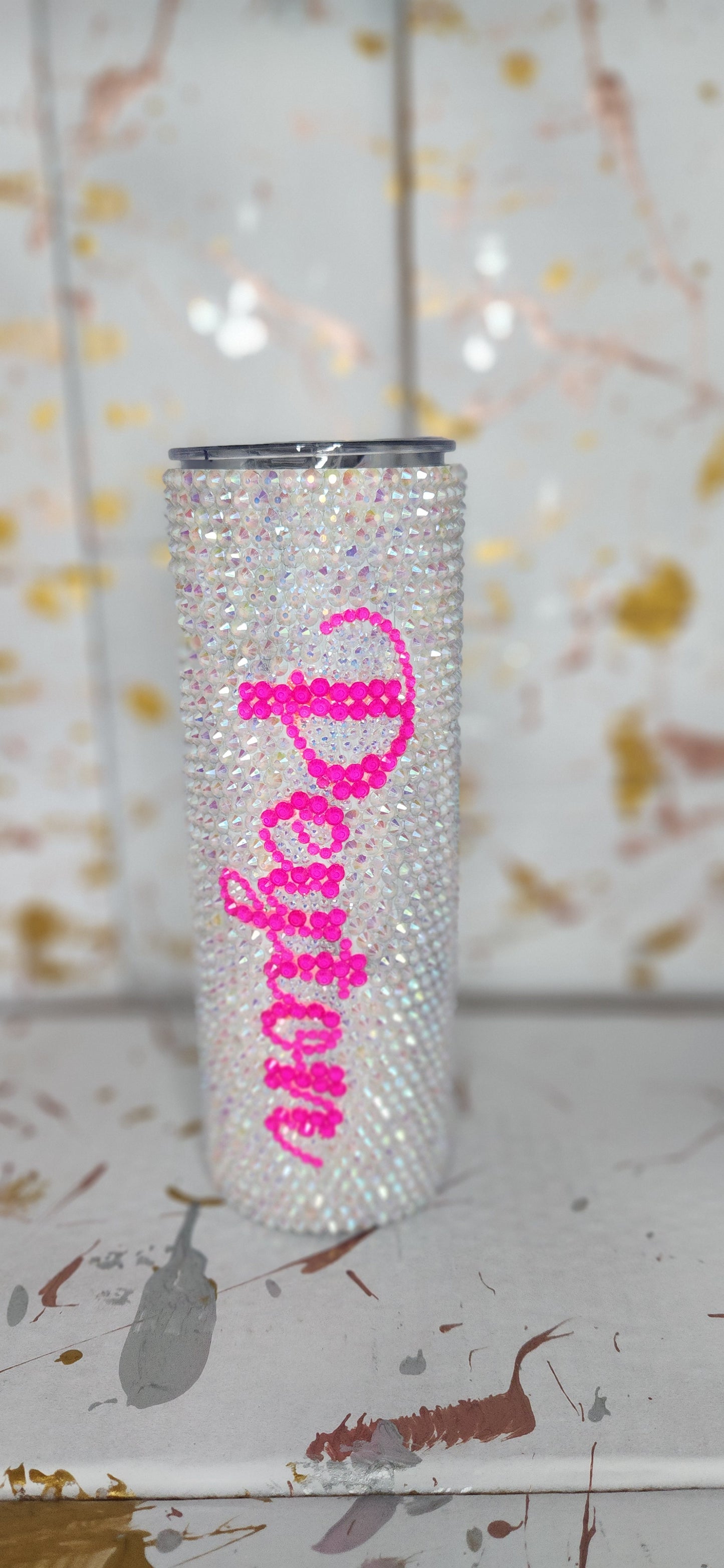 Custom 20oz Tumbler, Skinny Bling Tumbler, Tumbler