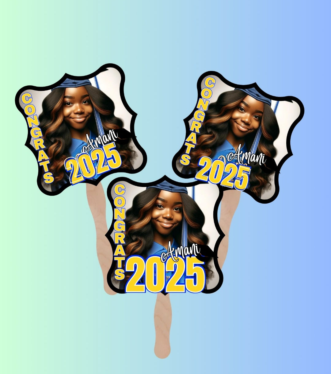 Customizable Graduate Fan, Grad Fan