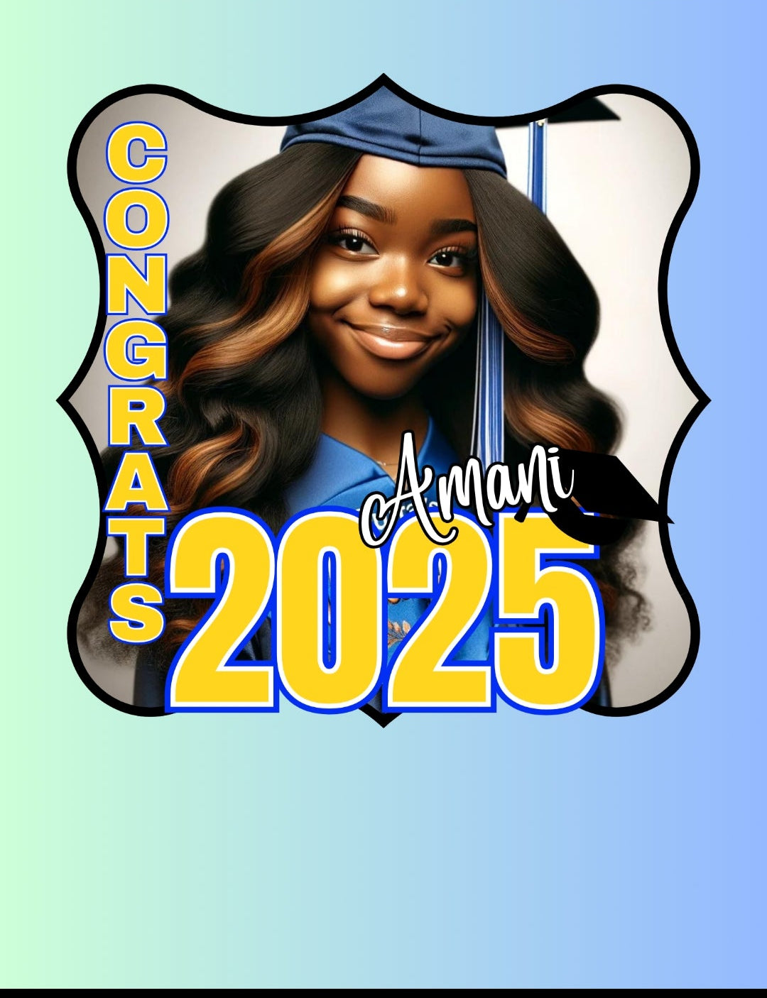 Customizable Graduate Fan, Grad Fan