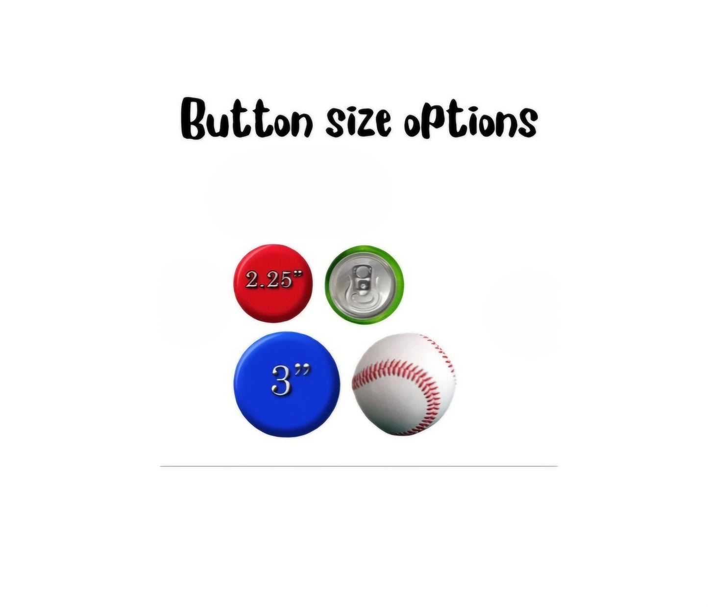 2.25 inch Customizable Buttons Pins