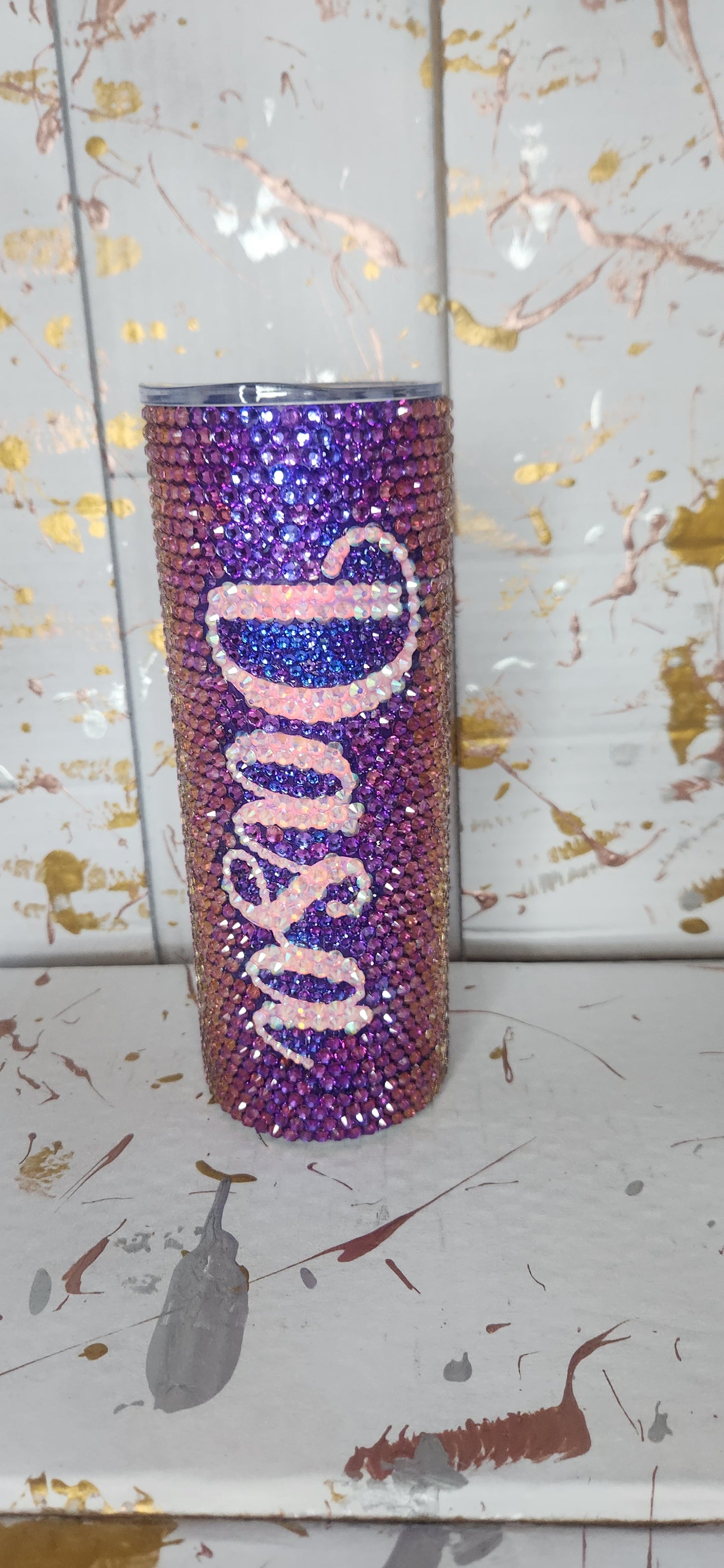 Custom 20oz Tumbler, Skinny Bling Tumbler, Tumbler
