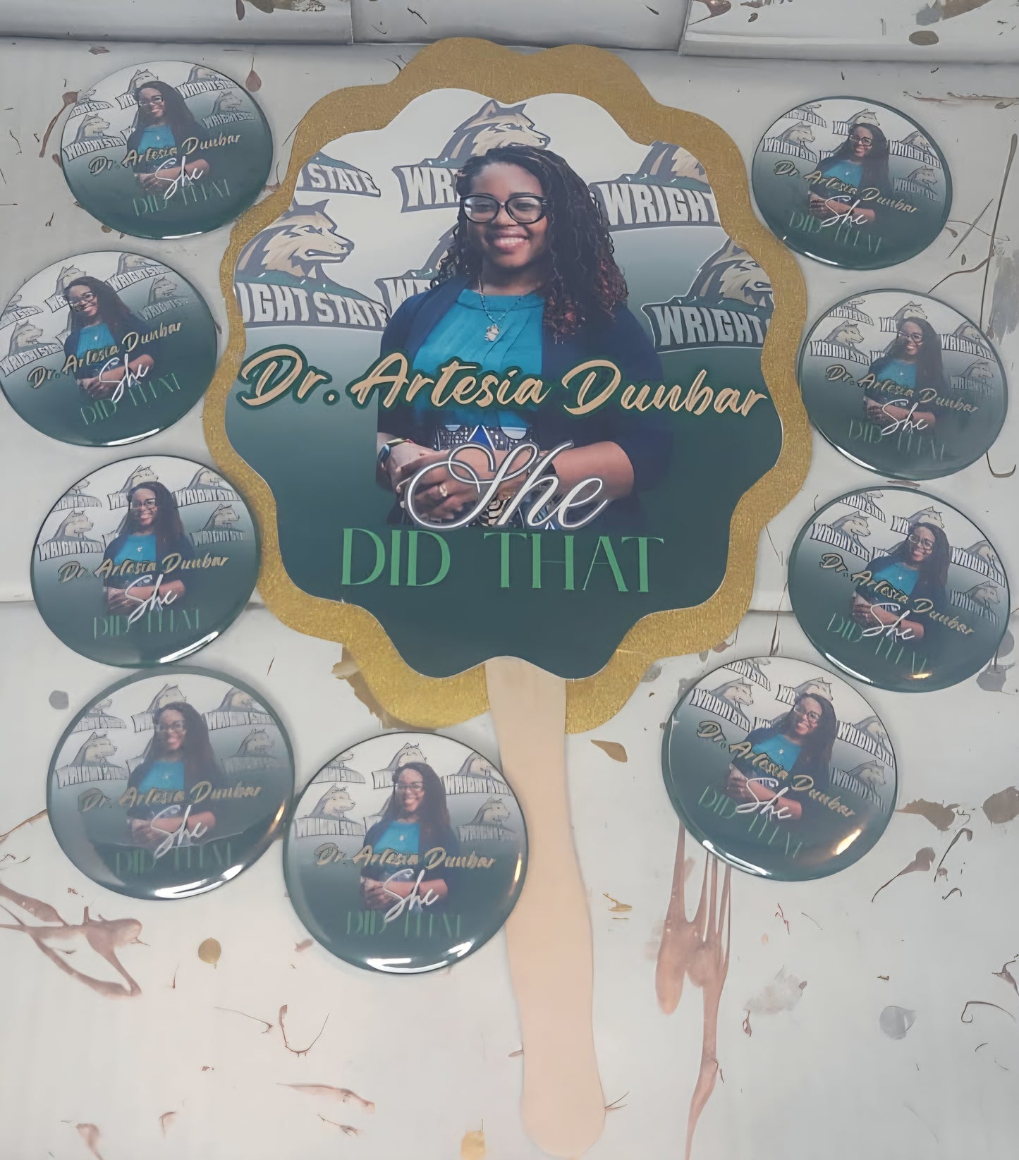 Customizable Graduate Fan, Grad Fan