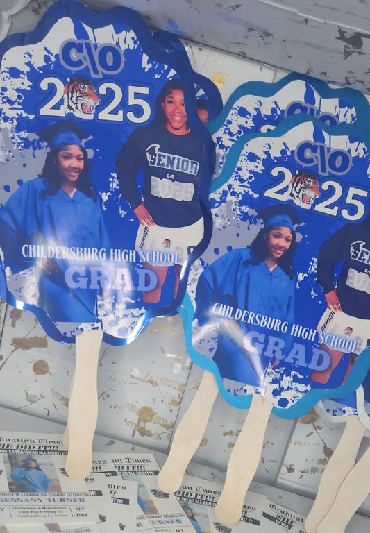 Customizable Graduate Fan, Grad Fan